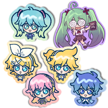 acrylic charms &amp; stickers || vocaloid